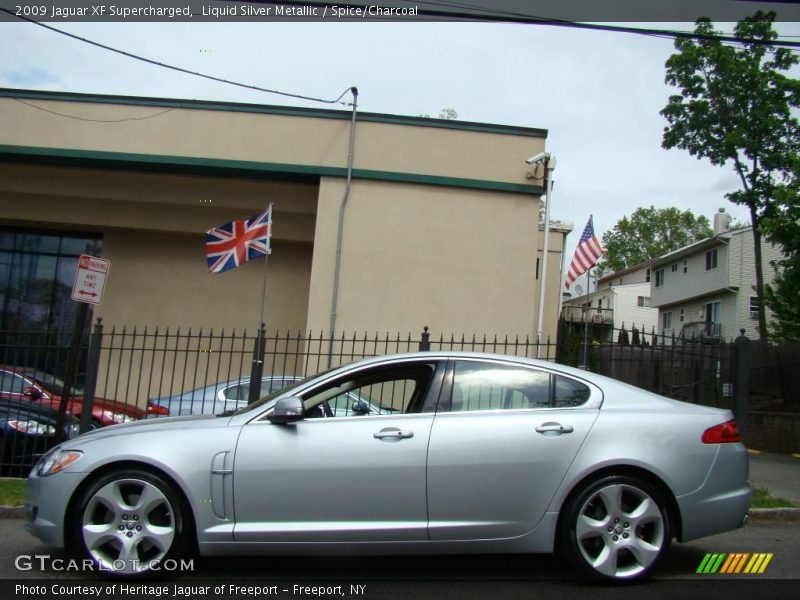 Liquid Silver Metallic / Spice/Charcoal 2009 Jaguar XF Supercharged