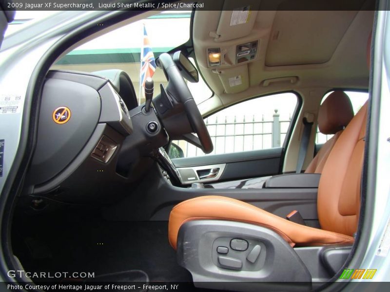 Liquid Silver Metallic / Spice/Charcoal 2009 Jaguar XF Supercharged