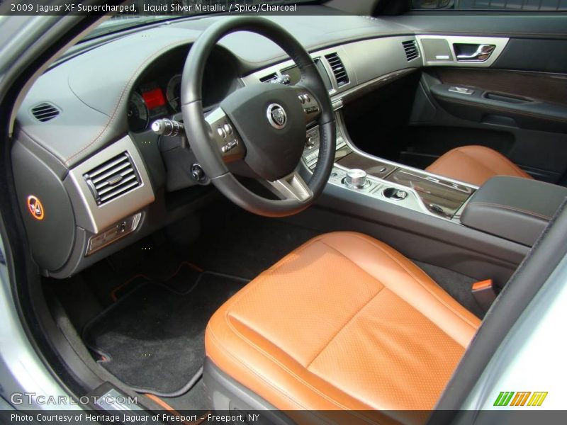 Liquid Silver Metallic / Spice/Charcoal 2009 Jaguar XF Supercharged