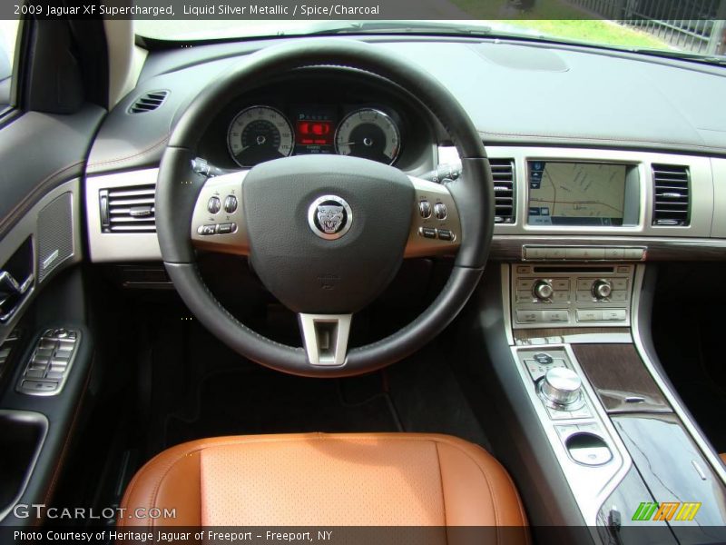 Liquid Silver Metallic / Spice/Charcoal 2009 Jaguar XF Supercharged