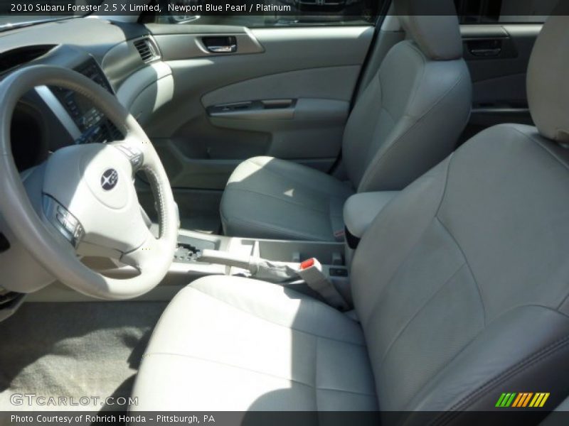 Newport Blue Pearl / Platinum 2010 Subaru Forester 2.5 X Limited