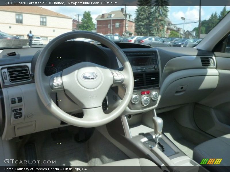Newport Blue Pearl / Platinum 2010 Subaru Forester 2.5 X Limited