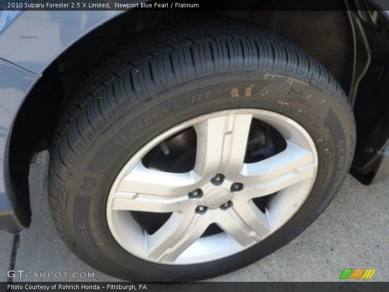 Newport Blue Pearl / Platinum 2010 Subaru Forester 2.5 X Limited