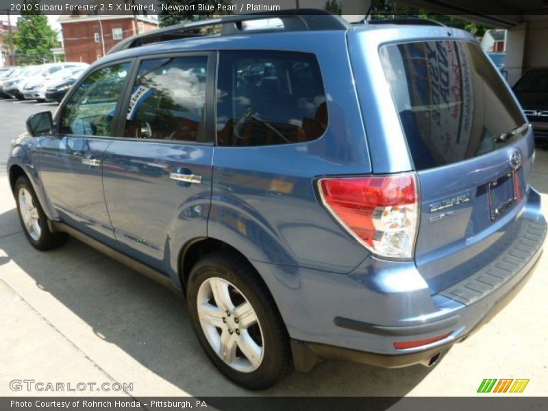 Newport Blue Pearl / Platinum 2010 Subaru Forester 2.5 X Limited