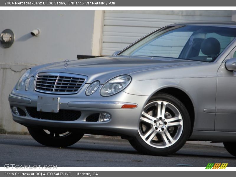 Brilliant Silver Metallic / Ash 2004 Mercedes-Benz E 500 Sedan