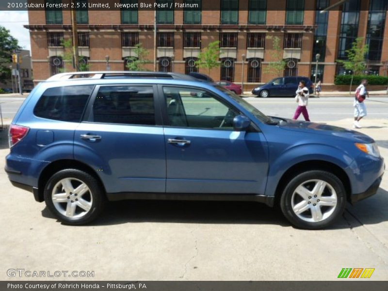 Newport Blue Pearl / Platinum 2010 Subaru Forester 2.5 X Limited