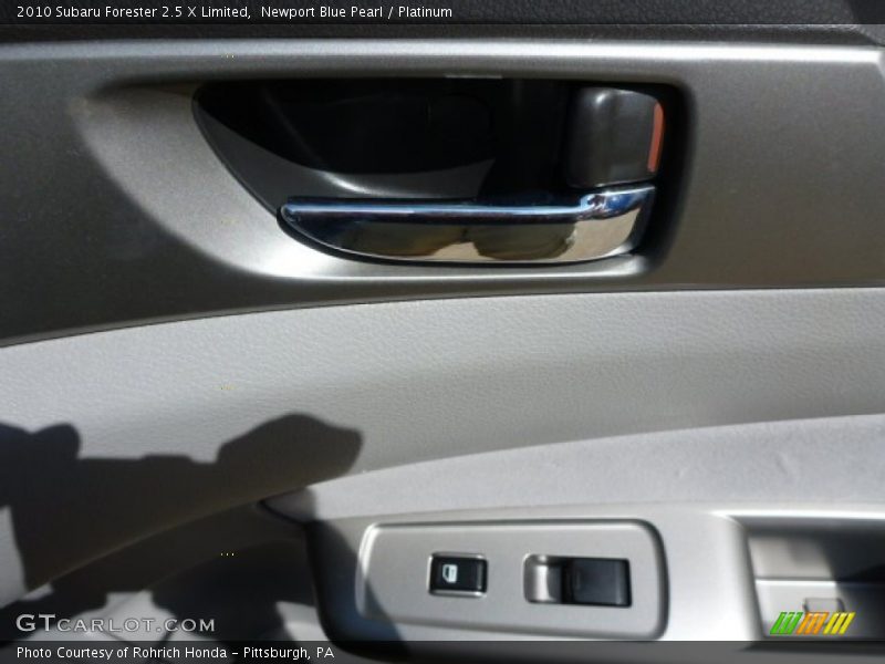 Newport Blue Pearl / Platinum 2010 Subaru Forester 2.5 X Limited