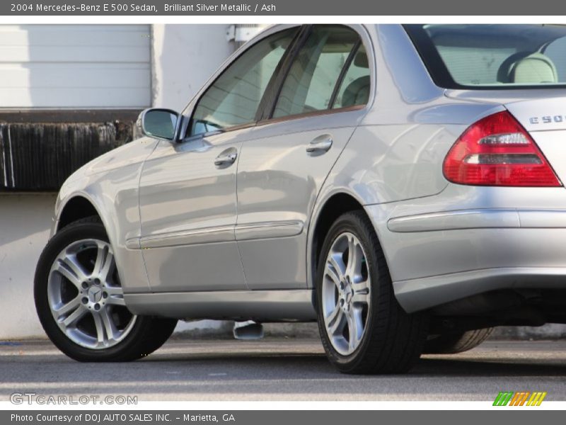 Brilliant Silver Metallic / Ash 2004 Mercedes-Benz E 500 Sedan