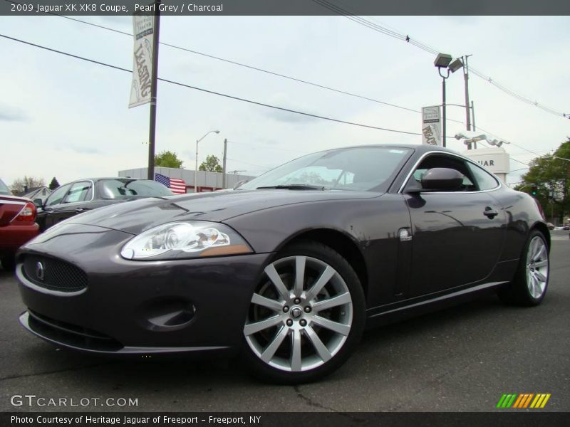 Pearl Grey / Charcoal 2009 Jaguar XK XK8 Coupe