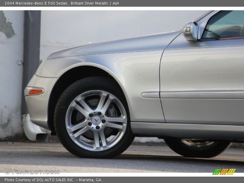 Brilliant Silver Metallic / Ash 2004 Mercedes-Benz E 500 Sedan