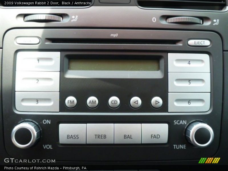 Black / Anthracite 2009 Volkswagen Rabbit 2 Door