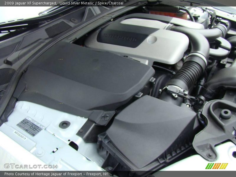 Liquid Silver Metallic / Spice/Charcoal 2009 Jaguar XF Supercharged