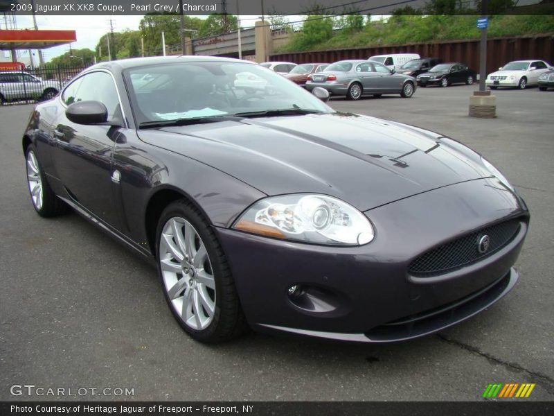 Pearl Grey / Charcoal 2009 Jaguar XK XK8 Coupe