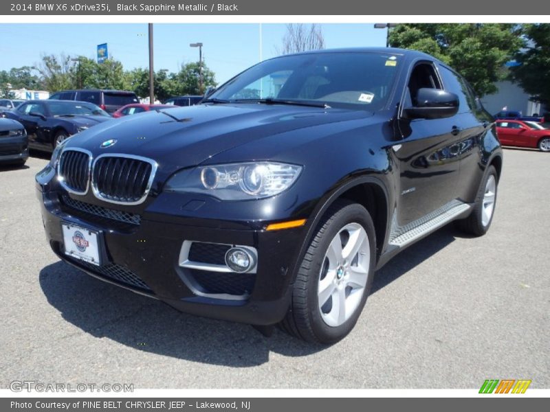 Black Sapphire Metallic / Black 2014 BMW X6 xDrive35i