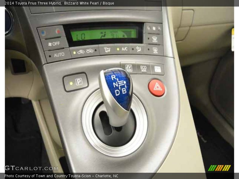 Blizzard White Pearl / Bisque 2014 Toyota Prius Three Hybrid