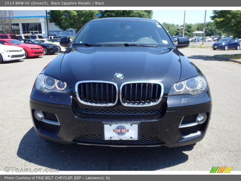 Black Sapphire Metallic / Black 2014 BMW X6 xDrive35i