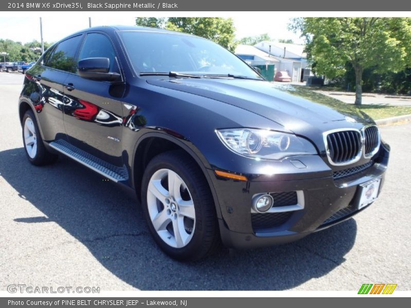 Black Sapphire Metallic / Black 2014 BMW X6 xDrive35i