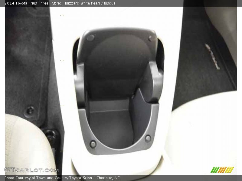 Blizzard White Pearl / Bisque 2014 Toyota Prius Three Hybrid