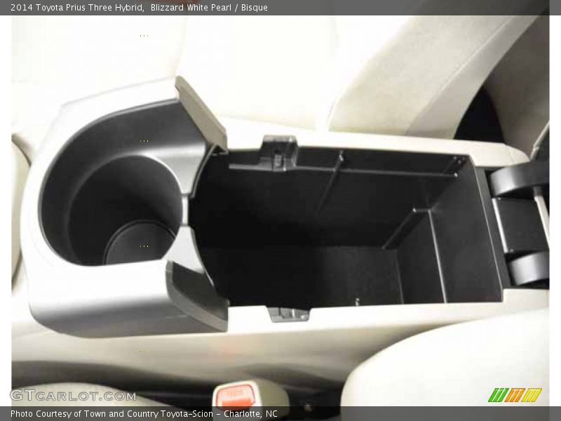 Blizzard White Pearl / Bisque 2014 Toyota Prius Three Hybrid