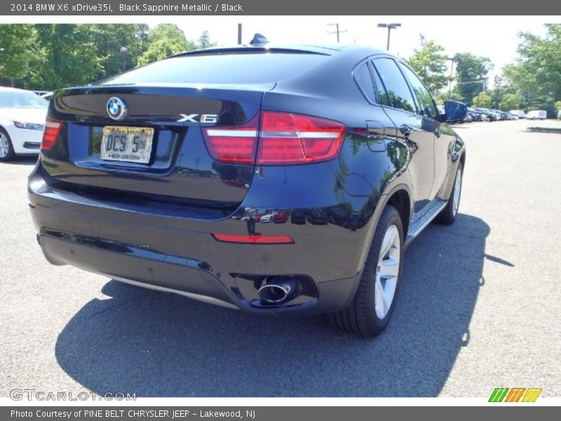 Black Sapphire Metallic / Black 2014 BMW X6 xDrive35i