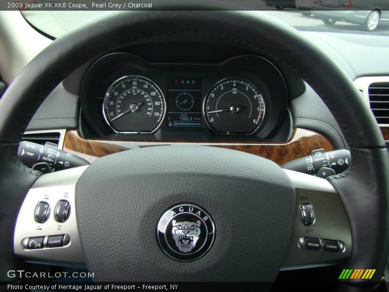 Pearl Grey / Charcoal 2009 Jaguar XK XK8 Coupe
