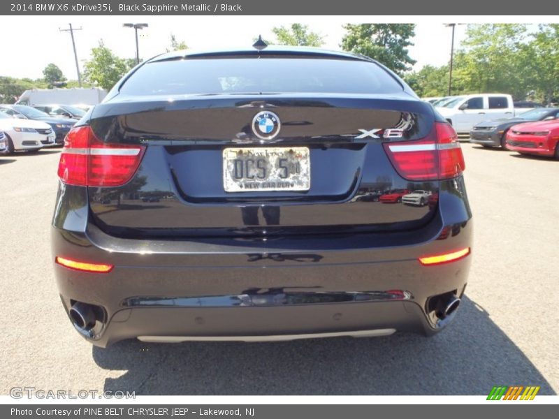 Black Sapphire Metallic / Black 2014 BMW X6 xDrive35i