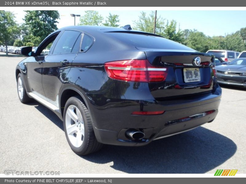 Black Sapphire Metallic / Black 2014 BMW X6 xDrive35i