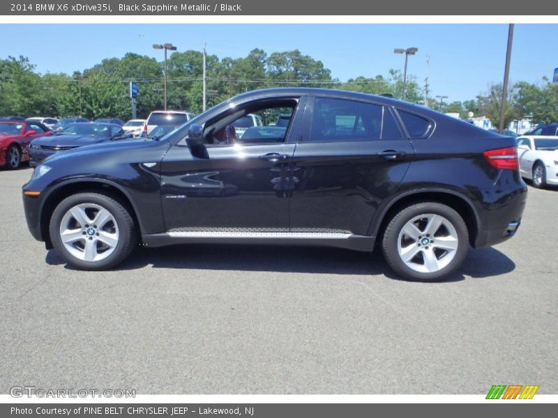 Black Sapphire Metallic / Black 2014 BMW X6 xDrive35i