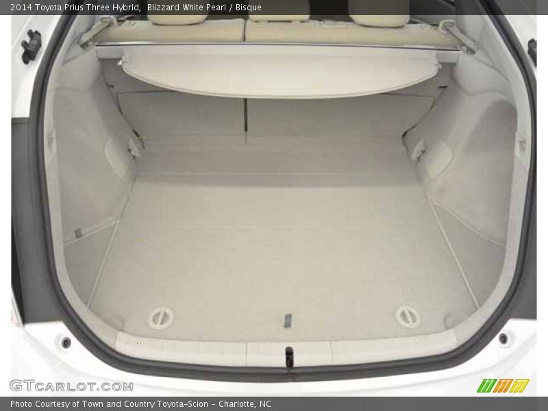 Blizzard White Pearl / Bisque 2014 Toyota Prius Three Hybrid