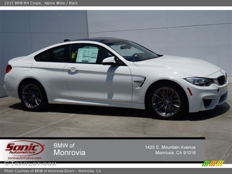 Alpine White / Black 2015 BMW M4 Coupe