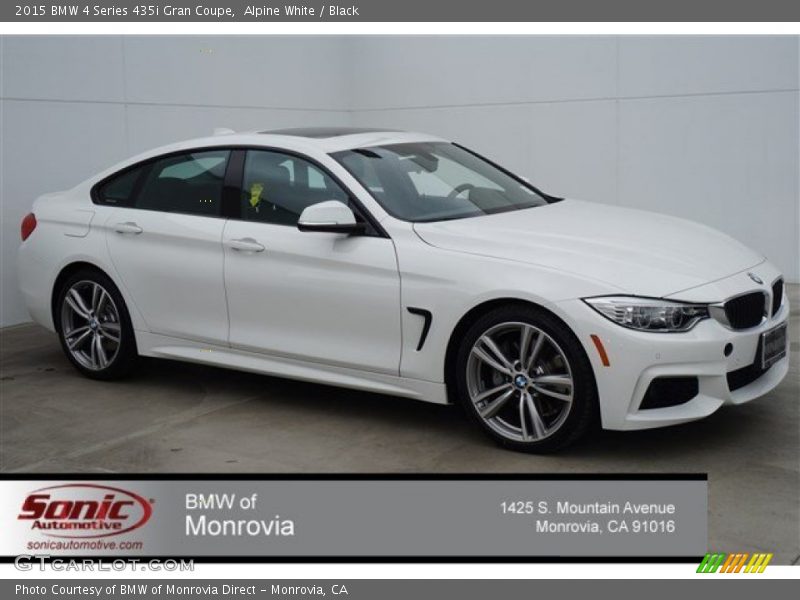 Alpine White / Black 2015 BMW 4 Series 435i Gran Coupe