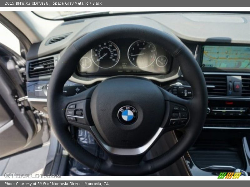 Space Grey Metallic / Black 2015 BMW X3 xDrive28i
