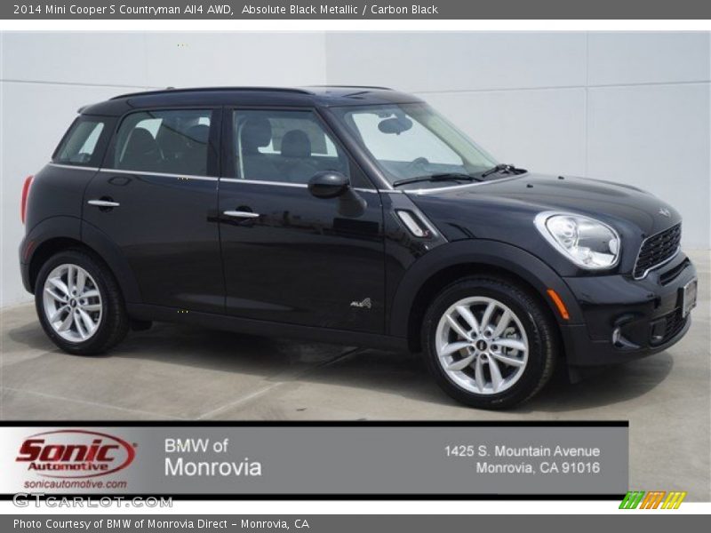 Absolute Black Metallic / Carbon Black 2014 Mini Cooper S Countryman All4 AWD
