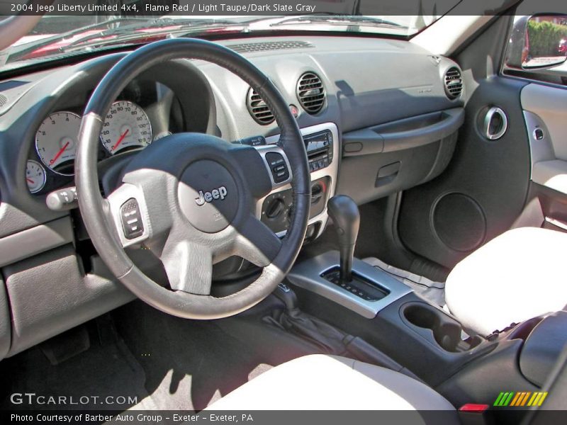 Flame Red / Light Taupe/Dark Slate Gray 2004 Jeep Liberty Limited 4x4
