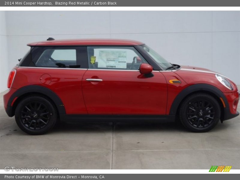 Blazing Red Metallic / Carbon Black 2014 Mini Cooper Hardtop