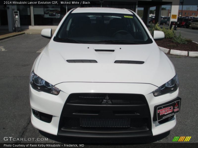 Wicked White / Black 2014 Mitsubishi Lancer Evolution GSR