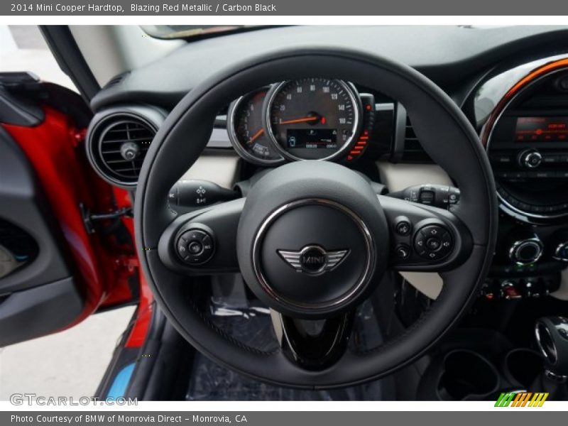 Blazing Red Metallic / Carbon Black 2014 Mini Cooper Hardtop
