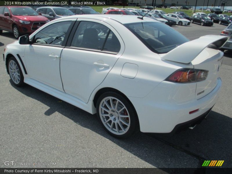 Wicked White / Black 2014 Mitsubishi Lancer Evolution GSR