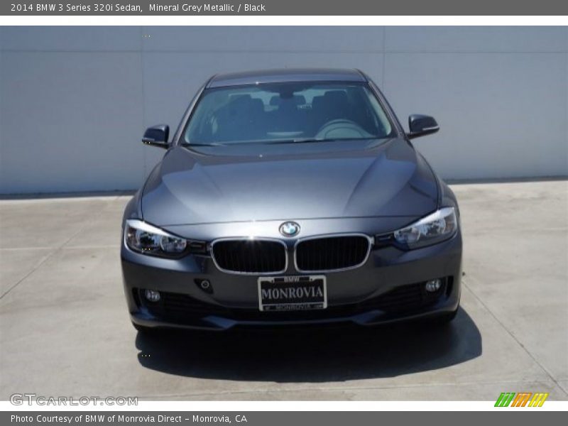 Mineral Grey Metallic / Black 2014 BMW 3 Series 320i Sedan