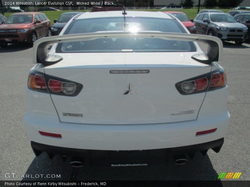 Wicked White / Black 2014 Mitsubishi Lancer Evolution GSR