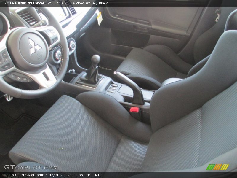Wicked White / Black 2014 Mitsubishi Lancer Evolution GSR