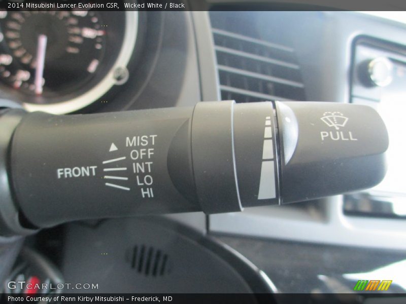 Wicked White / Black 2014 Mitsubishi Lancer Evolution GSR