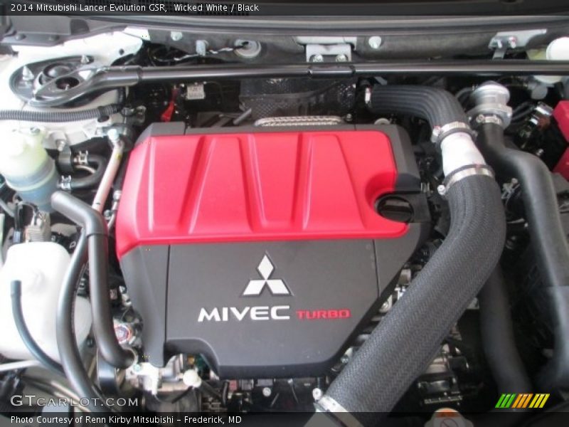Wicked White / Black 2014 Mitsubishi Lancer Evolution GSR