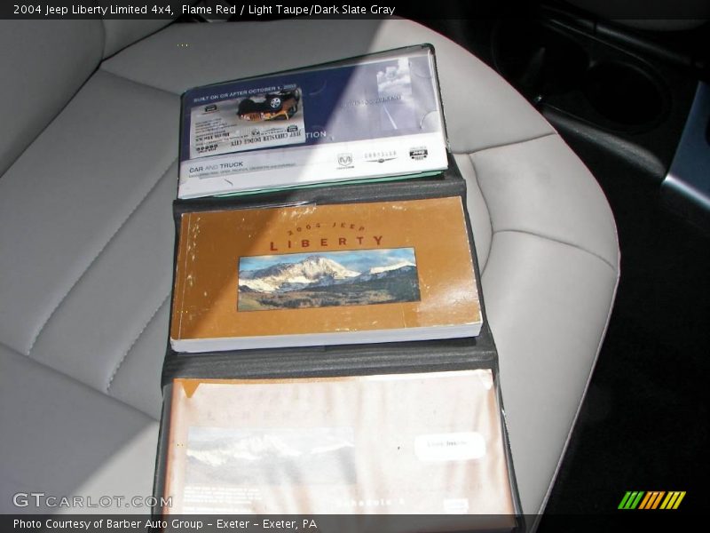 Flame Red / Light Taupe/Dark Slate Gray 2004 Jeep Liberty Limited 4x4