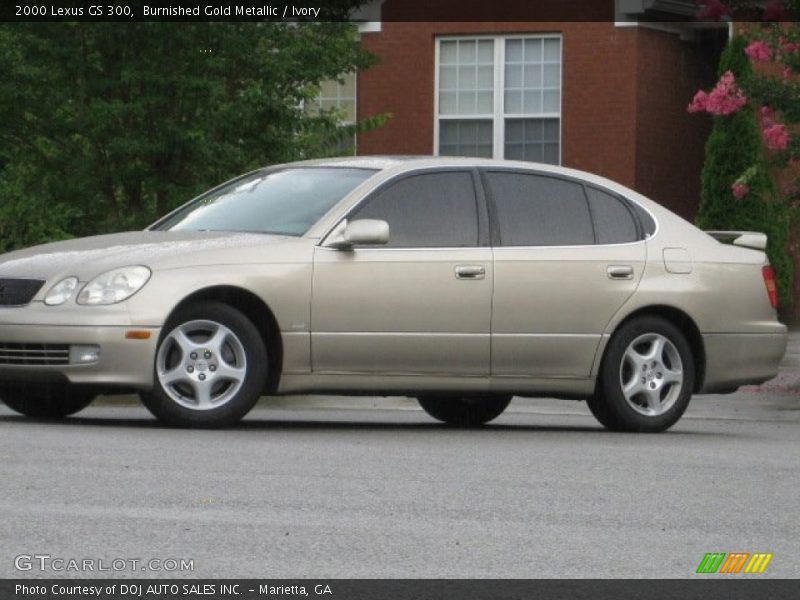 Burnished Gold Metallic / Ivory 2000 Lexus GS 300