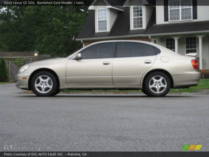 Burnished Gold Metallic / Ivory 2000 Lexus GS 300