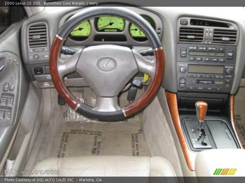 Burnished Gold Metallic / Ivory 2000 Lexus GS 300