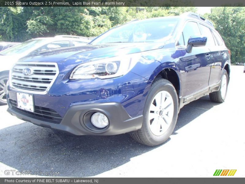 Lapis Blue Pearl / Warm Ivory 2015 Subaru Outback 2.5i Premium