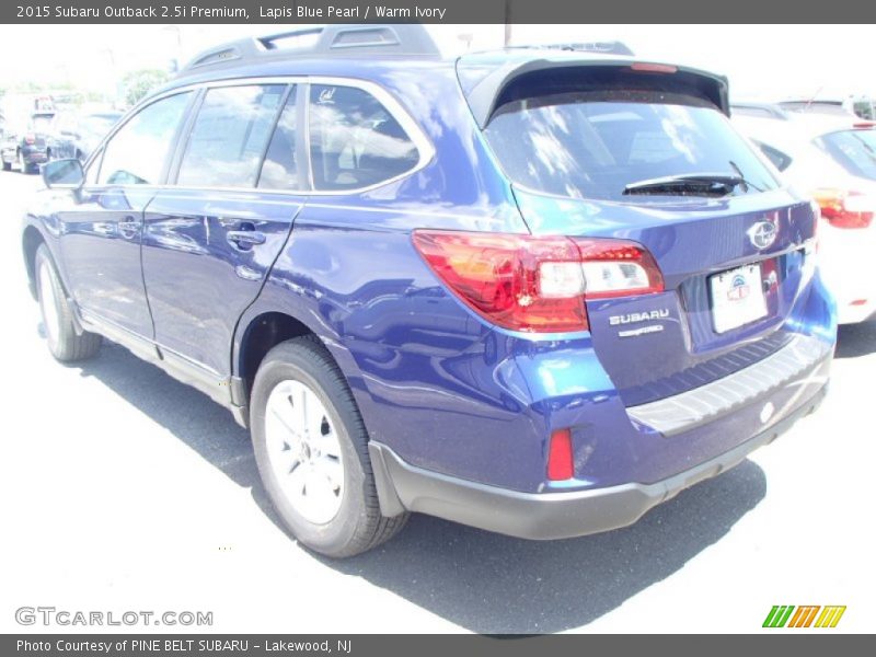 Lapis Blue Pearl / Warm Ivory 2015 Subaru Outback 2.5i Premium
