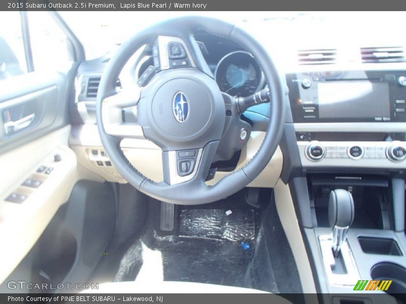Lapis Blue Pearl / Warm Ivory 2015 Subaru Outback 2.5i Premium